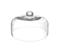 HENDI Campana per affumicatura di alimenti e presentazione di piatti, compatibile con pistole e infusori di fumo, con guarnizione di tenuta, ⌀275x(H)140mm, vetro trasparente