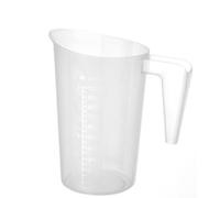 HENDI Caraffa graduata, impilabile, misurino con scala, 1L, ø124x(H)170mm, polipropilene (Confezione da 10)