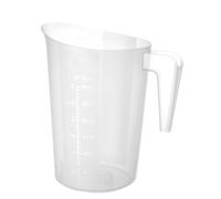 HENDI Caraffa graduata, impilabile, misurino con scala, 3L, ø181x(H)233mm, polipropilene, transparente