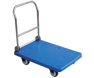 HENDI Carrello con piattaforma pieghevole, AmerBox, carico massimo 200 kg, carrello portacarichi per trasporto, piattaforma di carico, 742x480x(H)845 mm, polipropilene, acciaio inox
