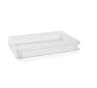 HENDI Cassetta per lievitazione pizza e pane, 14L, contenitore per alimenti impasto, impilabile, senza coperchio, cassetta portaimpasto, senza BPA, 600x400x(H) 75mm, HDPE