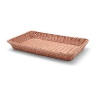 HENDI Cestino per pane, GN 1/1, rettangolare, espositore cesto contenitore da tavolo o da banco per pane, frutta e verdura, 530x325x(H) 65mm, polipropilene