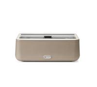 HENDI Scaldavivande, UNIQ, Buffet server, chafing dish, elettrico, sistema di bagnomaria, 12,5L, 220V, 700W, 607x402x(H)245mm, vetro temperato, acciaio inox, Alu, PP, beige