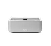 HENDI Scaldavivande, UNIQ, Buffet server, chafing dish, elettrico, sistema di bagnomaria, 12,5L, 220V, 700W, 607x402x(H)245mm, vetro temperato, acciaio inox, Alu, PP, bianco