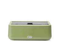 HENDI Scaldavivande, UNIQ, Buffet server, chafing dish, elettrico, sistema di bagnomaria, 12,5L, 220V, 700W, 607x402x(H)245mm, vetro temperato, acciaio inox, Alu, PP, verde