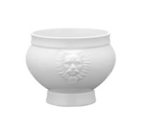 HENDI Ciotola, tazza, terrina, con testa di leone, per colazione, zuppe, cereali, dessert, frutta, adatta a lavastoviglie e microonde, 2L, ø215x(H)155mm, leggera, porcellana bianca