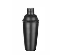 HENDI Cocktail Shaker, BarUp, 750ml, agitatore Cobbler in 3 parti, uso universale, strumento multifunzione per preparare cocktail, ø85x(H)240mm, acciaio inox con rivestimento in polvere nera