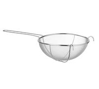 HENDI Colino da cucina rinforzato a maglia fine con ganci di supporto, manico filo, colino, colino, setaccio per farina, ø260 x 145 mm (altezza x altezza)