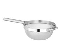 HENDI Colino per Zuppe e Brodi, Setaccio da Cucina a Maglia Fine con Manico e Maniglia di Supporto, 535x260x(H)111mm, Acciaio Inossidabile