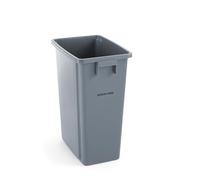 HENDI Contenitore dei rifiuti sottile, 60L, 455 x 315x(h) 580 mm, grigio, in polipropilene