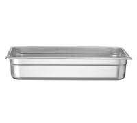 HENDI Contenitore Gastronorm, GN 1/1, resistenza termica -40 °C a 300 °C, compatibile con i forni a convezione, frigoriferi, bagno María, chafing dishes, 14L, 530x325x(H)100mm, acciaio inox 18/10