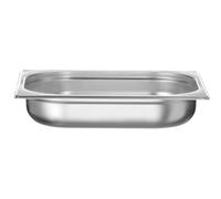 HENDI Contenitore Gastronorm, GN 1/2, solo con fondo perforato, contenitore GN, impilabile, bordi arrotondati, resistente alla temperatura da -40° a 300°C, 4L, altezza: 65mm, acciaio inox