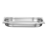 HENDI Contenitore Gastronorm, GN 1/2, resistenza termica -40 °C a 300 °C, compatibile con i forni a convezione, frigoriferi, bagno María, chafing dishes, 2L, 325x265x(H)40mm, acciaio inox