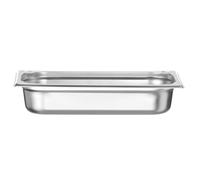 HENDI Contenitore Gastronorm, GN 1/3, resistenza termica -40 °C a 300 °C, compatibile con i forni a convezione, frigoriferi, bagno María, chafing dishes, 2.5L, 325x176x(H)65mm, acciaio inox