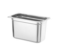HENDI Contenitore Gastronorm, GN 1/3, resistenza termica -40 °C a 300 °C, compatibile con i forni a convezione, frigoriferi, bagno María, chafing dishes, 7.8L, 325x176x(H)200mm, acciaio inox 18/10