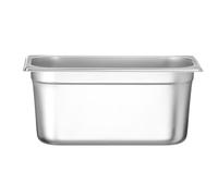 HENDI Contenitore Gastronorm, GN 1/3, resistenza termica -40 °C a 300 °C, compatibile con i forni a convezione, frigoriferi, bagno María, chafing dishes, 5.7L, 325x176x(H)150mm, acciaio inox