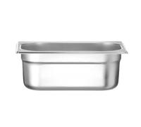 HENDI Contenitore Gastronorm, GN 2/3, resistenza termica -40 °C a 300 °C, compatibile con i forni a convezione, frigoriferi, bagno María, chafing dishes, 3L, 354x325x(H)40mm, acciaio inox 18/10
