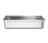 HENDI Contenitore Gastronorm, GN 2/1, resistenza termica -40 °C a 300 °C, compatibile con i forni a convezione, frigoriferi, bagno María, chafing dishes, 43L, 650x530x(H) 150mm, acciaio inox 18/10