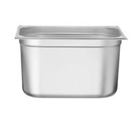 HENDI Contenitore Gastronorm GN 2/3, Kitchen Line, resistenza termica -40 °C a 250 °C, adatto a forno e bagnomaria, 15,5L, 354x325x(H) 200mm, acciaio inox