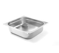 HENDI Contenitore Gastronorm, GN 2/3, resistenza termica -40 °C a 300 °C, compatibile con i forni a convezione, frigoriferi, bagno María, chafing dishes, 9L, 354x325x(H)100mm, acciaio inox
