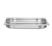 HENDI Contenitore Gastronorm, GN 2/3, resistenza termica -40 °C a 300 °C, compatibile con i forni a convezione, frigoriferi, bagno María, chafing dishes, 3L, 354x325x(H)40mm, acciaio inox