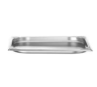 HENDI Contenitore Gastronorm, GN 2/3, resistenza termica -40 °C a 300 °C, compatibile con i forni a convezione, frigoriferi, bagno María, chafing dishes, 1.5L, 354x325x(H)20mm, acciaio inox