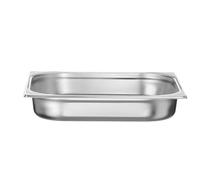 HENDI Contenitore Gastronorm, GN 2/3, resistenza termica -40 °C a 300 °C, compatibile con i forni a convezione, frigoriferi, bagno María, chafing dishes, 5.5L, 354x325x(H)65mm, acciaio inox