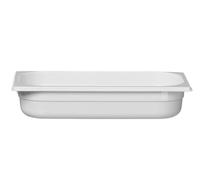HENDI Contenitore Gastronorm, Recipiente GN, GN 1/3, resistente alle temperature da -40 °C a 110 °C, 2.5 L, 325x176x(H)65 mm, policarbonato bianco