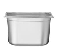 HENDI Contenitore Gastronorm, GN 1/2, resistenza termica -40 °C a 300 °C, compatibile con i forni a convezione, frigoriferi, bagno María, chafing dishes, 12.5L, 325x265x(H) 200mm,acciaio inox