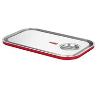 HENDI Coperchio per contenitori GN 1/6 in acciaio inox di HENDI, con bordo in silicone e valvola di rilascio del vuoto, chiusura ermetica, resistenza termica da -40° a 300°C, 176x162 mm