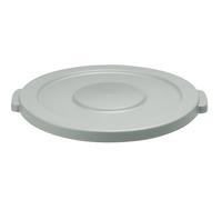 HENDI Coperchio rotondo chiuso, per 691403 Contenitore dei rifiuti rotondo, ø505x(h)35 mm, grigio, in polipropilene