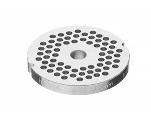 HENDI Disco Forato per Tritacarne No. 12, Fori Ø4,5mm, Accessori Parti di Ricambio per Macchina 210802, Piastra di Taglio Professionale, Ø70mm, Acciaio Inox