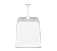 HENDI Dosatore per salse con pompa, distributore di condimenti, dispenser riutilizzabile, senza BPA, capacità: 2,5 L, dosaggio: 20 ml, 230x210x(H)327mm, bianco, ABS, polipropilene