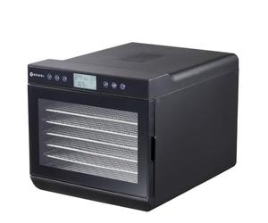 HENDI Essiccatore alimentare, con 7 vassoi, disidratatore elettrico per frutta e verdura, 24 ore timer, temperatura regolabile 35°-70°C, 230V, 500W, 345x450x(H)315mm, acciaio inox, PP