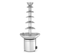 HENDI Fontana di cioccolato a 6 livelli, capacità: fino a 8 kg, 230 V / 300 W, Ø370x(H)840 mm, acciaio inossidabile
