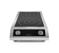 HENDI Fornello a Induzione Modello 7000, Metallico, 2 x 3500 W