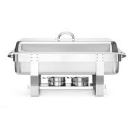 HENDI Gastronorm-Stoviglie Chafing, 9 l, Acciaio Inossidabile, Argento, GN 1/1, 2 unità