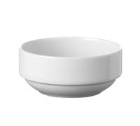 HENDI Insalatiera, ciotola per insalata, bordi rinforzati, smalto di qualità, resistenza agli impatti e all'usura, adatto al microonde e alla lavastoviglie, ø120mm, porcellana bianca