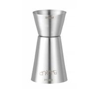 HENDI Jigger cocktail doppio 25/50ml, BarUp, misurino per bevande da barista professionale, dosatore per bar, barman, ø43x(H)85mm, acciaio inox