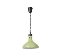 HENDI LAMPADA CALORE A CAMPANA REGOLABILE CON LAMPADA INFRAROSSI VERDE | Per mantenere caldi cibi, ponte termico, scaldavivande, attacco E27, 230 V/250 W, diametro 295 x altezza 207 mm