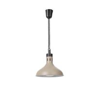 HENDI LAMPADA DI CALORE A CAMPANA REGOLABILE INFRAROSSI BEIGE | Per mantenere caldi cibi, ponte termico, scaldavivande, attacco E27, 230 V/250 W, diametro 295 x altezza 207 mm