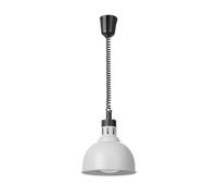 HENDI Lampada di calore a cupola regolabile con lampada a infrarossi | Per mantenere caldi cibi, ponte termico, scaldavivande, attacco E27, 230 V/250 W, diametro 250 x altezza 207 mm