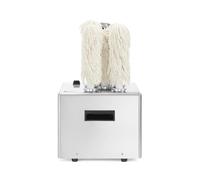 HENDI Lucidatrice per bicchieri in vetro, macchina professionale con 5 spazzole rimovibili per la lucidatura e l'asciugatura di bicchieri in vetro, 220-240V, 50/60Hz, 1350W, 330x305x(H)504mm, inox