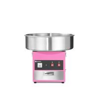 HENDI Macchina elettrica per zucchero filato, 220-240V, 50/60Hz, 1200W, 11kg, ø520x(H)503mm, rosa, acciaio inox