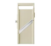HENDI Mandolina giapponese Shōgun, affettatrice manuale con lama piatta regolabile (1-5mm), 380x180x(H)47mm, acciaio inox, ABS, PP, beige