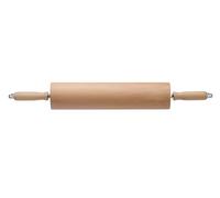 HENDI Mattarello, con cuscinetti a sfera, rullo, rotolo, per cuocere pane, pizza, biscotti, per grandi quantità di pasta, solido, ø90x667mm, legno di faggio, acciaio