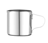 HENDI Mini bricco per crema/latte, capacità 30ml, caraffa crema, brocca dispenser, creamer, piccola lattiera, mini contenitore dosatore per panna, crema, latte, ⌀35x(H)35mm, acciaio inox