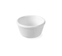 HENDI Mini ciotola/ramekin in melamina per servizio e presentazione, 100 ml, singola, ⌀85x(H)45 mm, bianco