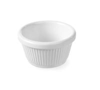 HENDI Mini ciotola/ramekin in melamina per servizio e presentazione, 50 ml, singola, ⌀70x(H)35 mm, bianco