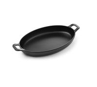 HENDI Mini contenitore per presentare e servire i cibi, con forma di casseruola, piatto da portata, tegame, vassoio da portata, non adatto a forni e a microonde, 263x140x(H)37mm, melamina, nero